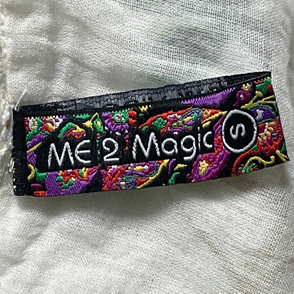 ME 2 Magic Maxi Dress Sz S Romantic Anthropologie White Gold‎ Floral Gypsy Boho - Picture 2 of 14